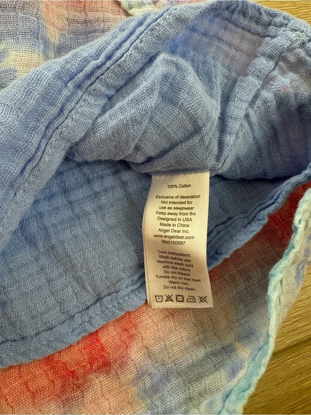 Angel Dear Tie-Dye Girls Sundress & Bloomers Set - Red, Blue, Light Blue